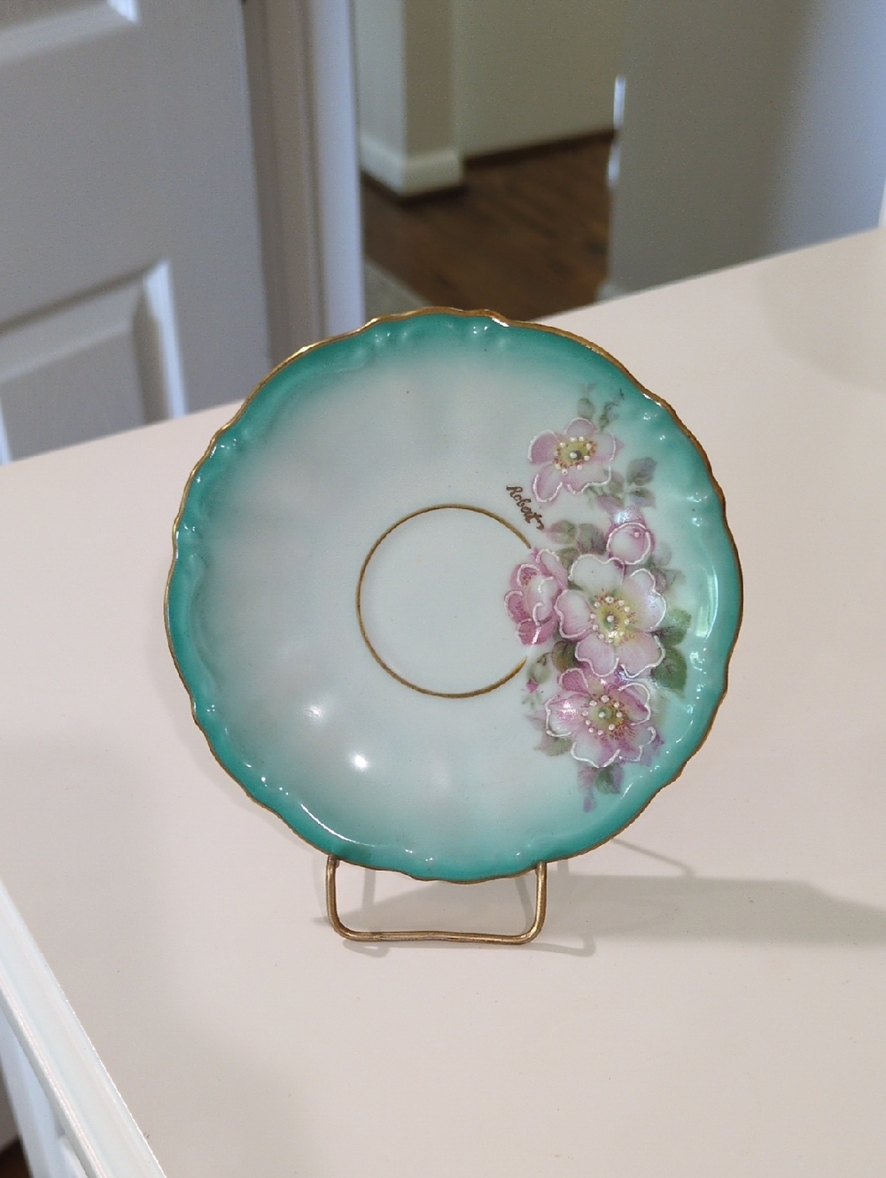 Vintage German Porcelain Saucer
